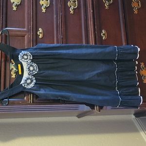 Alice & Olivia adorned collar sleeveless dress